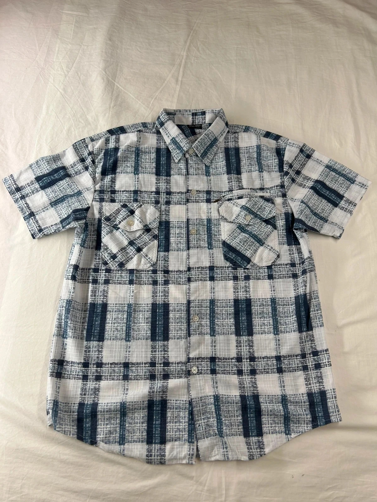 Chemise à manches courtes à carreaux max men